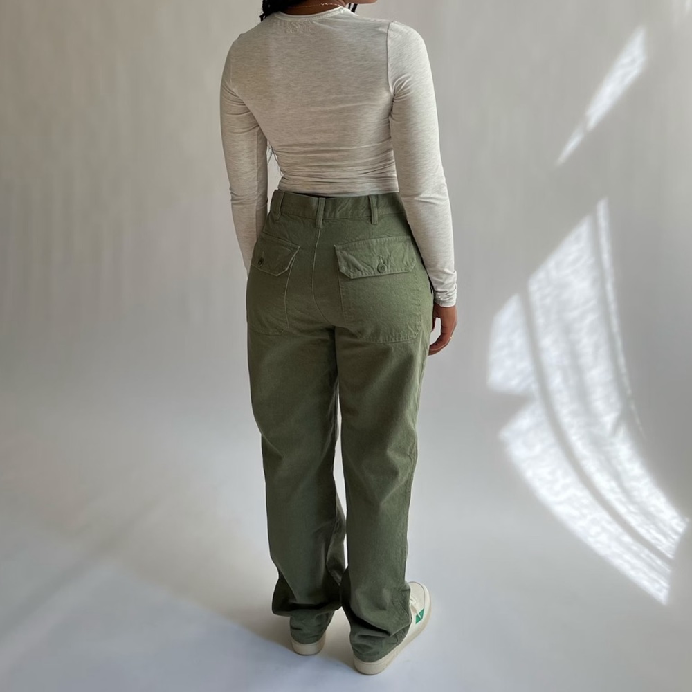 djerf avenue go to pants green